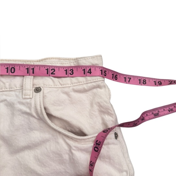 REFORMATION Abby High Rise Straight Leg Jeans Ivory Woman’s Sz 29 - Picture 6 of 8